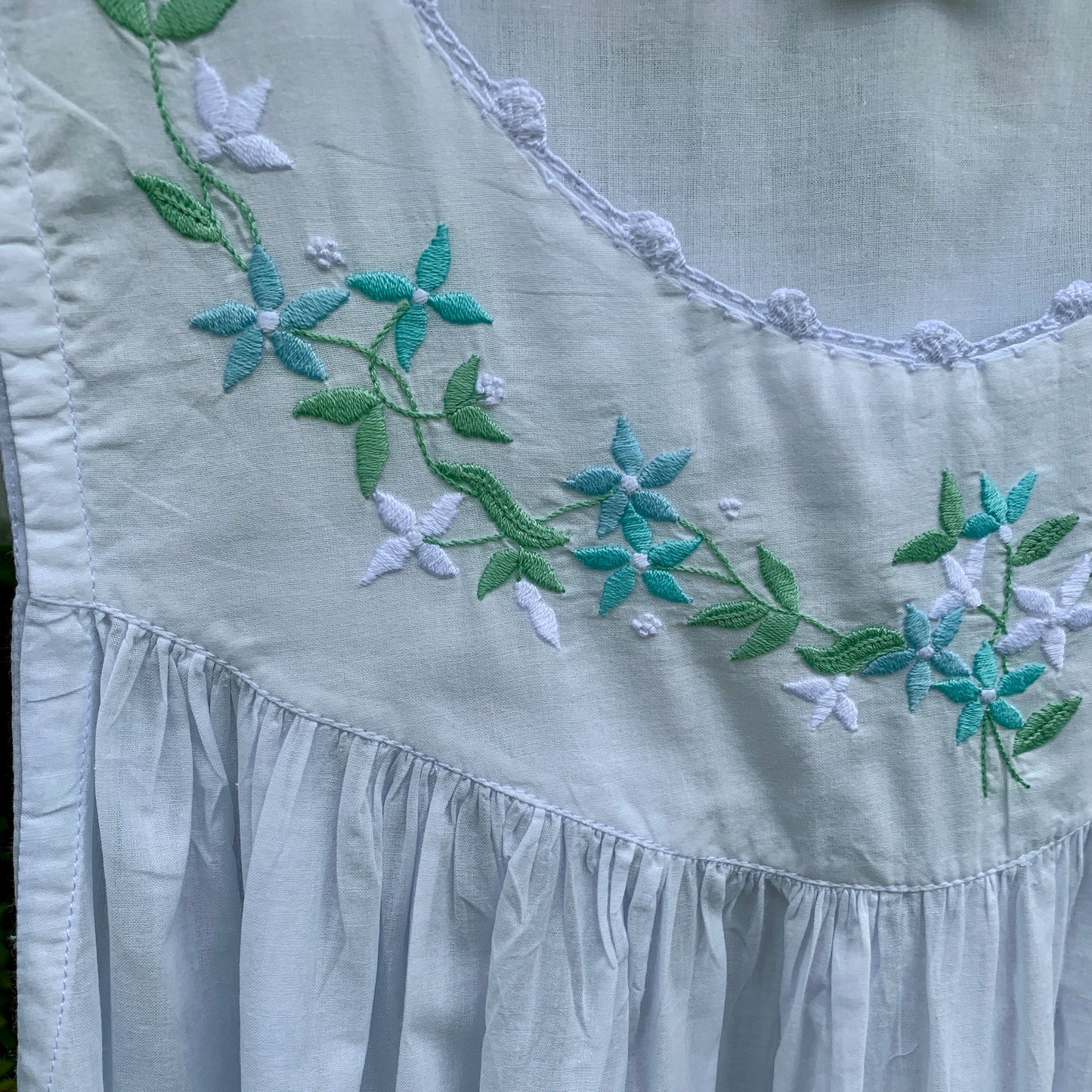 The Sarah Garland Nightgown - Aqua