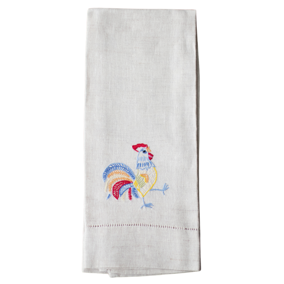 Rooster Tea Towel