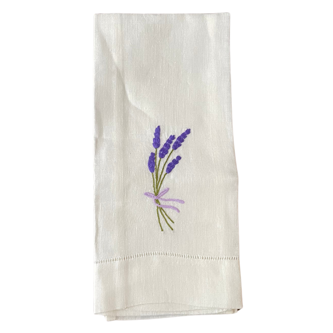 Lavender Sprig Tea Towel