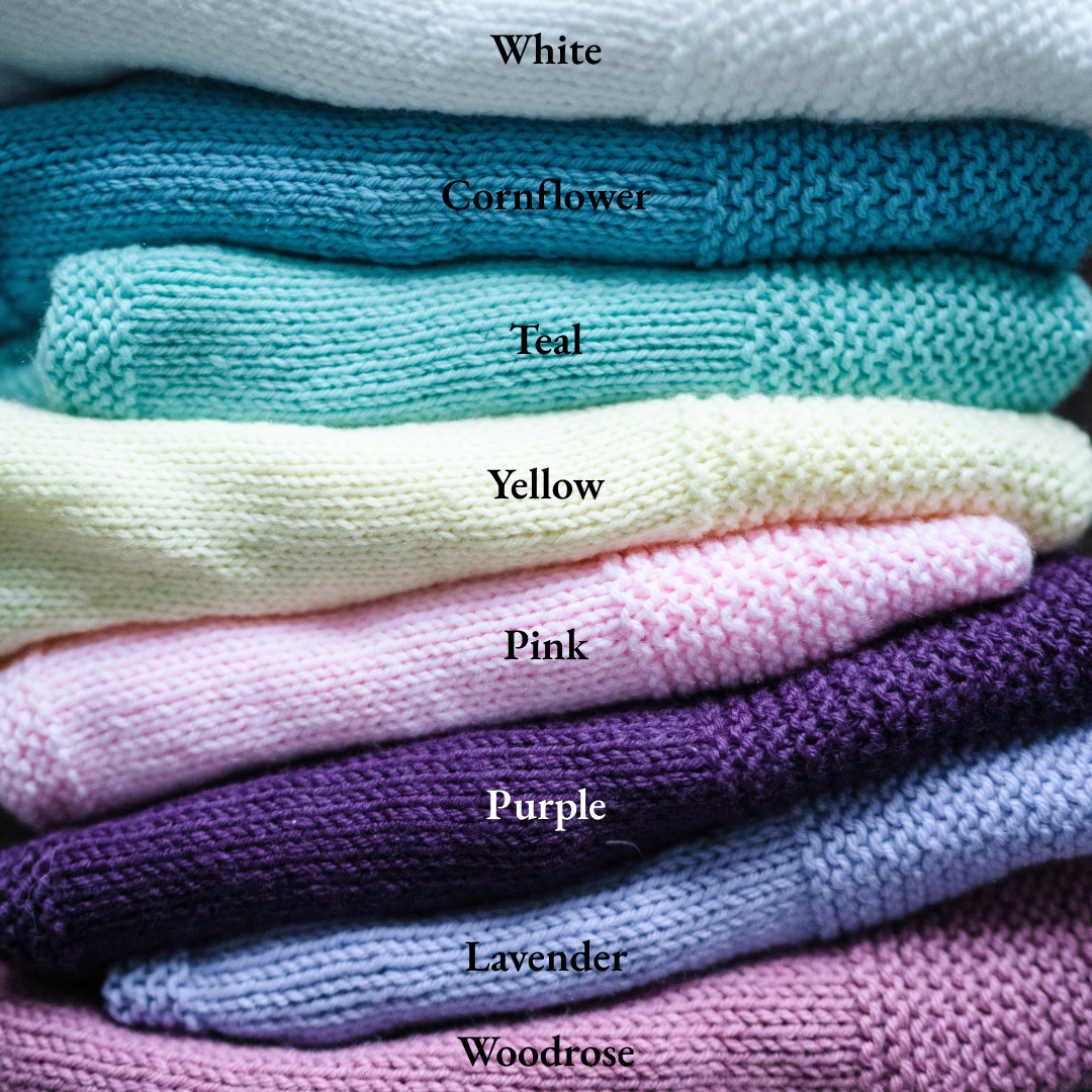 Hand-Knit Baby Sweater in Pink