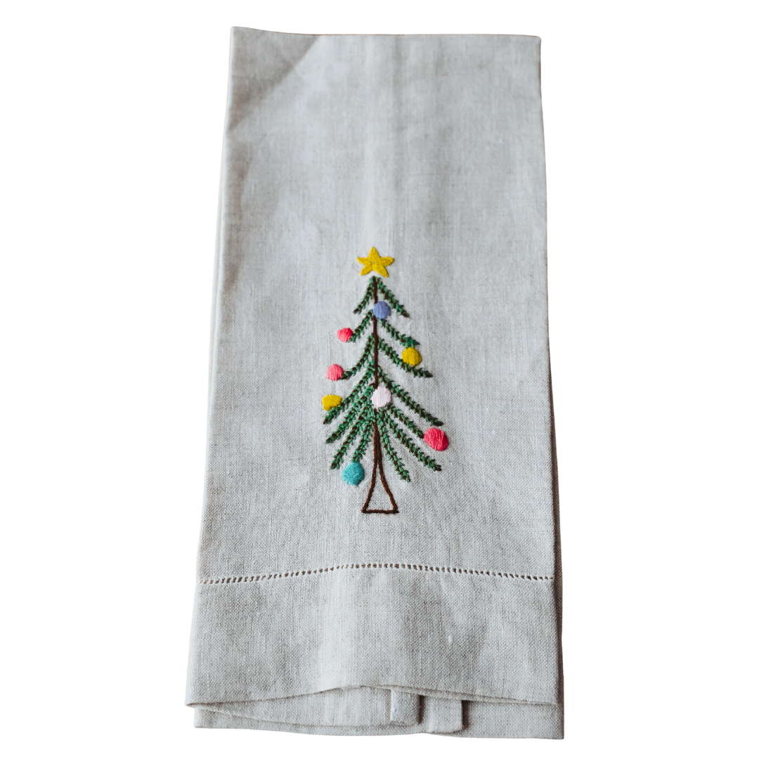 Rustic Christmas Tree Tea Towels