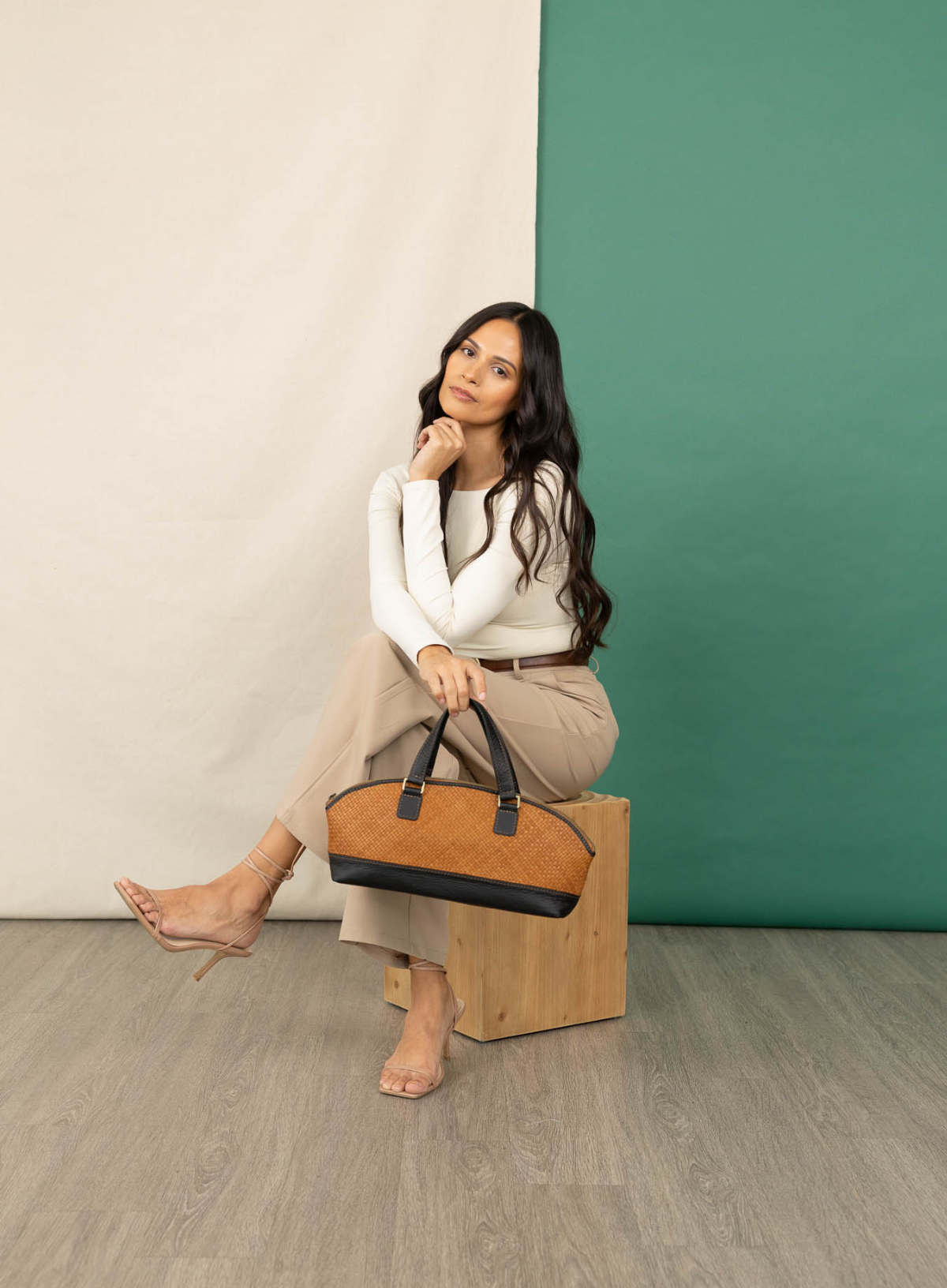 Satchel Bowler Bag by Deux Mains