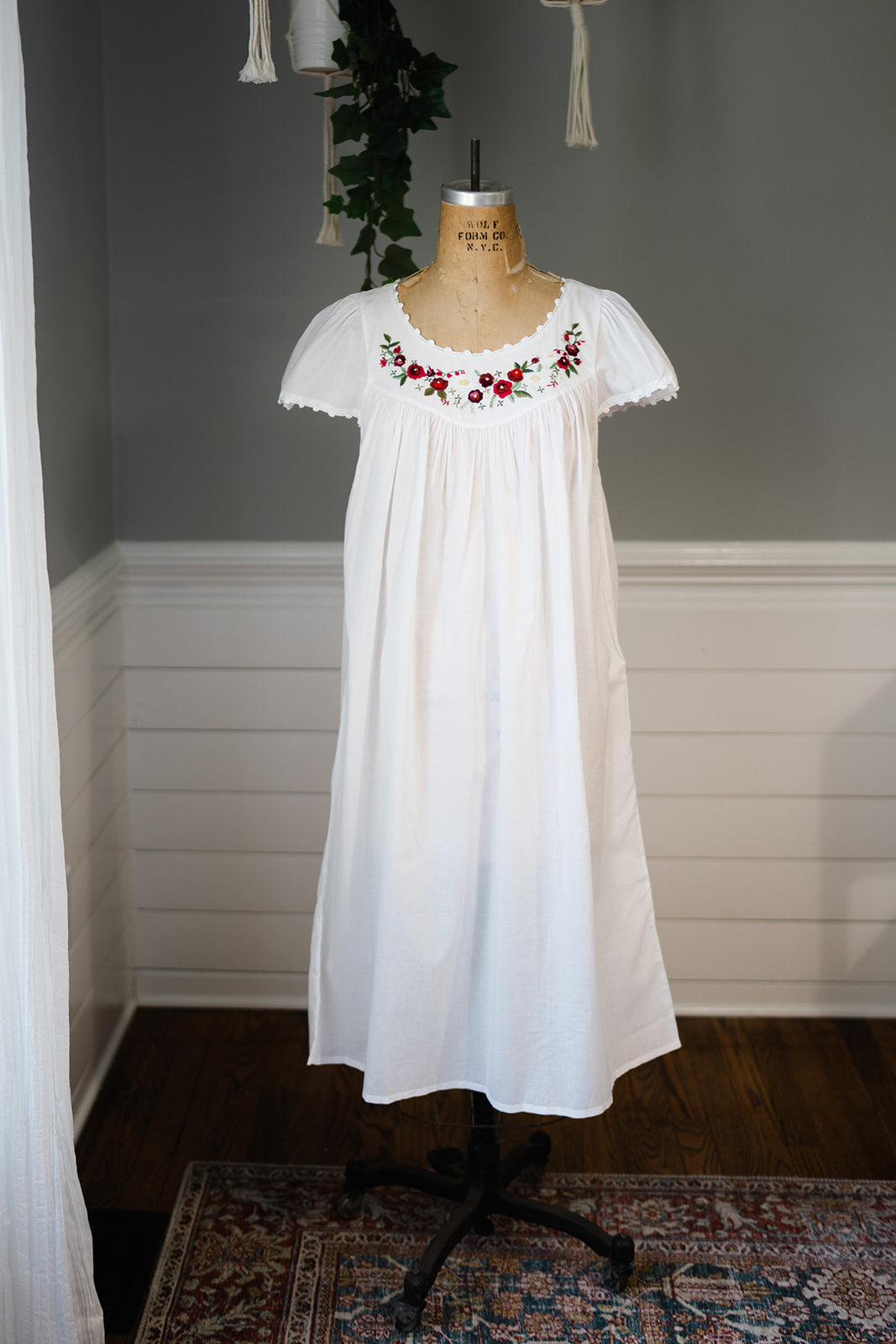 NEW! Cap Sleeve Nightgown - Red Rosebud