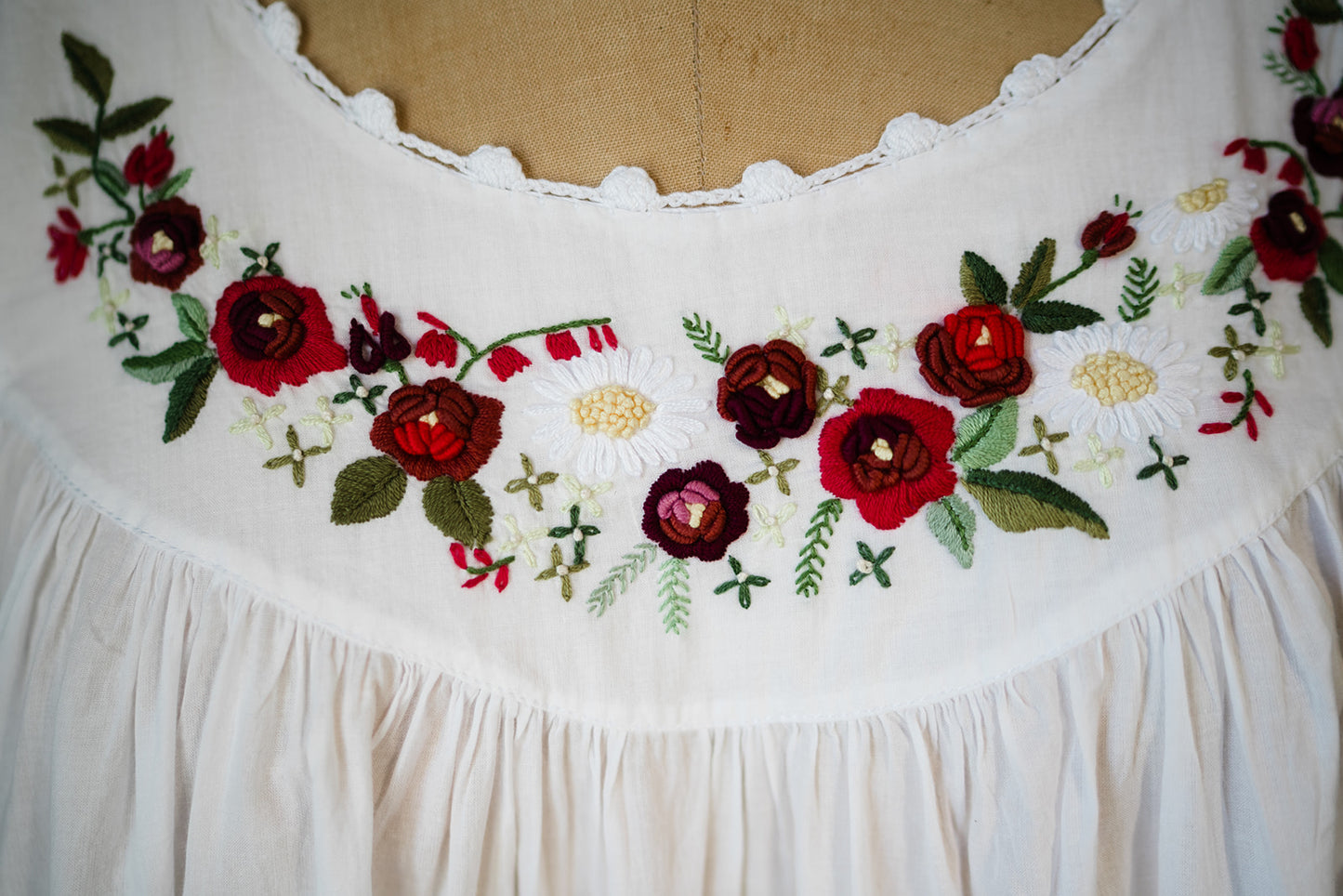 NEW! Cap Sleeve Nightgown - Red Rosebud