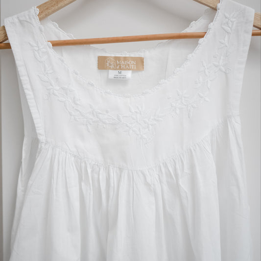 The Sarah Garland Nightgown - White