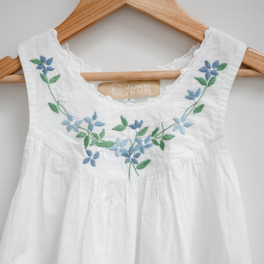 Little Girl Dress - Blue Garland