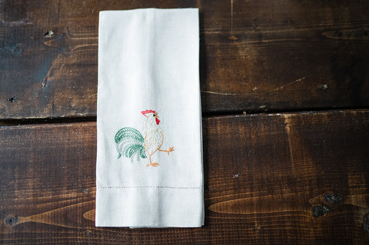 Tea Towels - Neutral Rooster