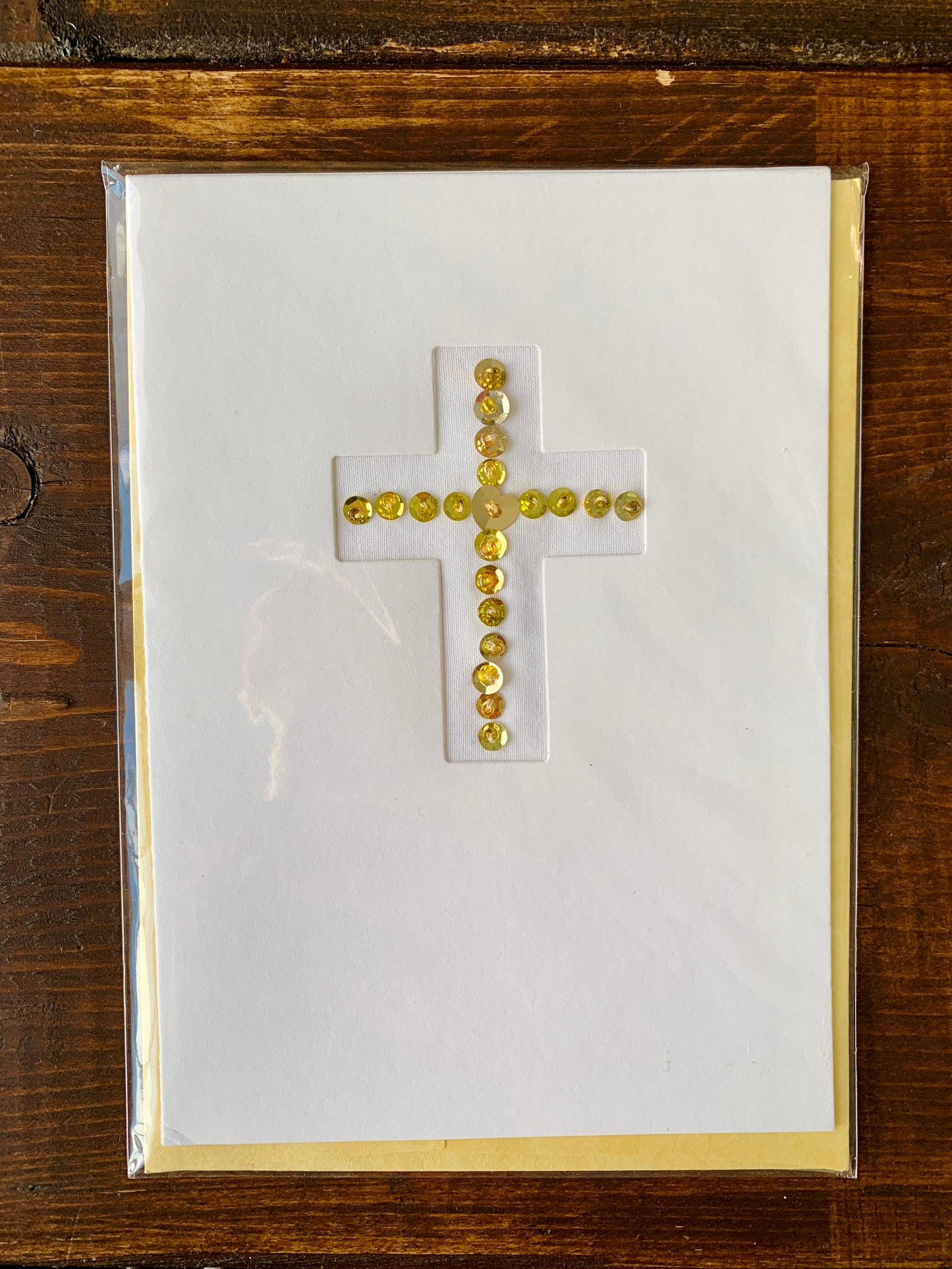 Baptism/Cross Hand-Embroidered Greeting Cards