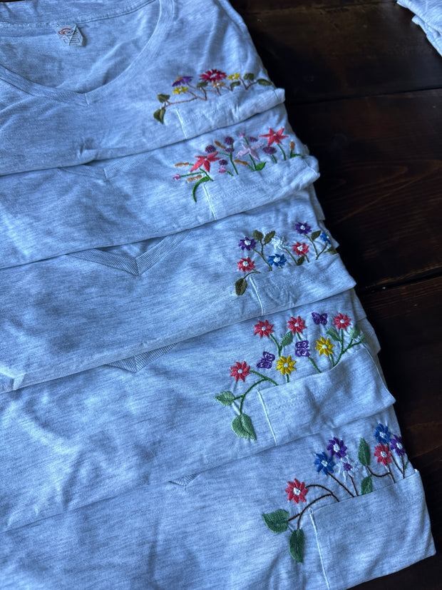 One of a Kind Floral T-Shirts