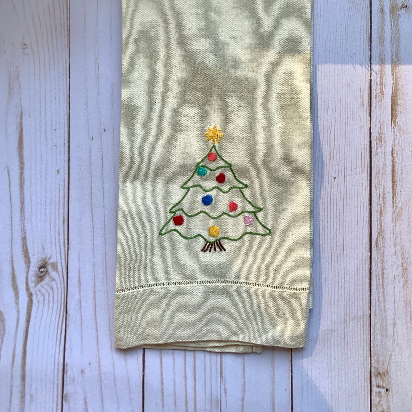 Tea Towels - Duck Canvas Christmas Tree - SSS