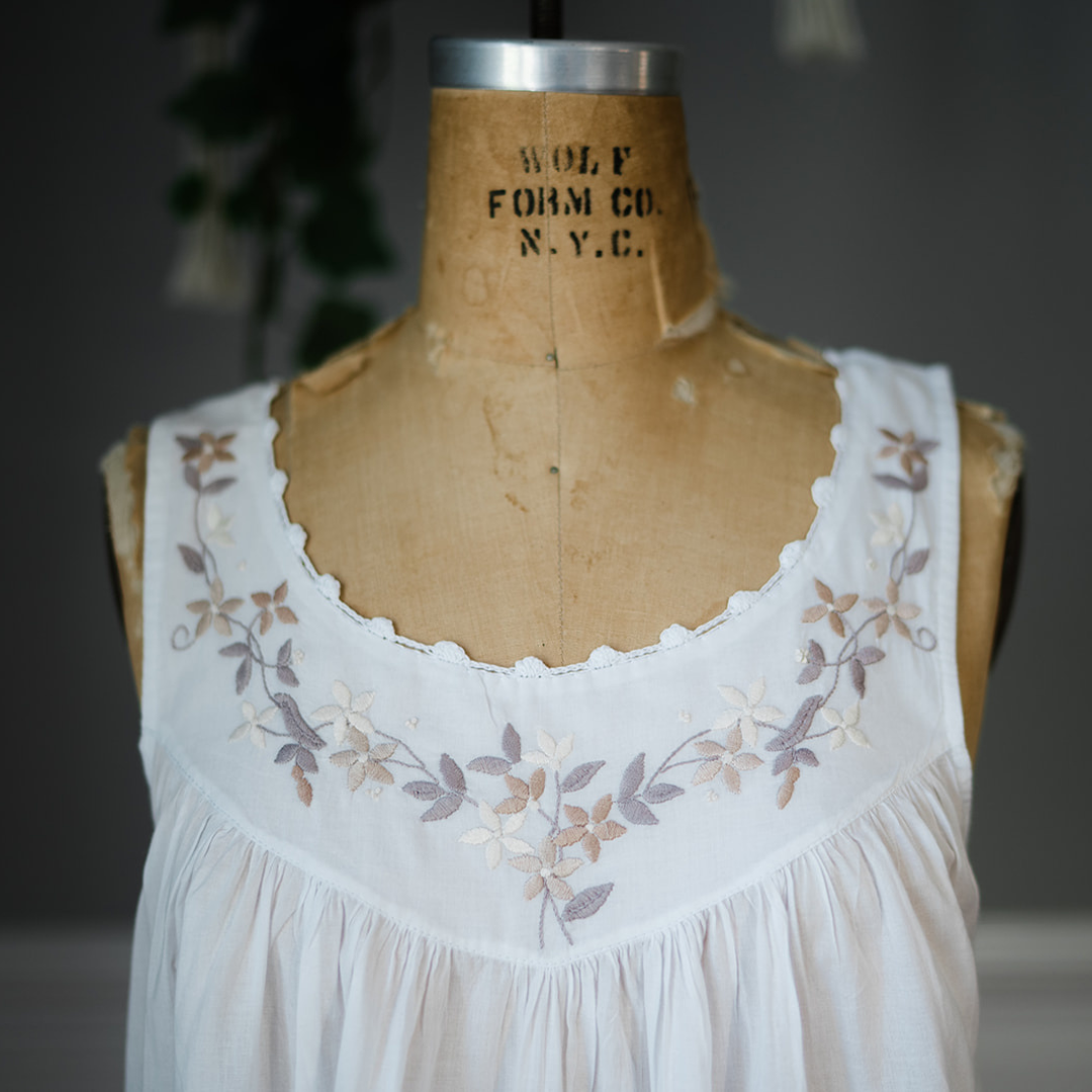 NEW! The Sarah Garland Nightgown - Taupe