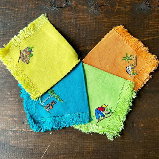 Caribbean Cocktail Napkin Set (set of 4)