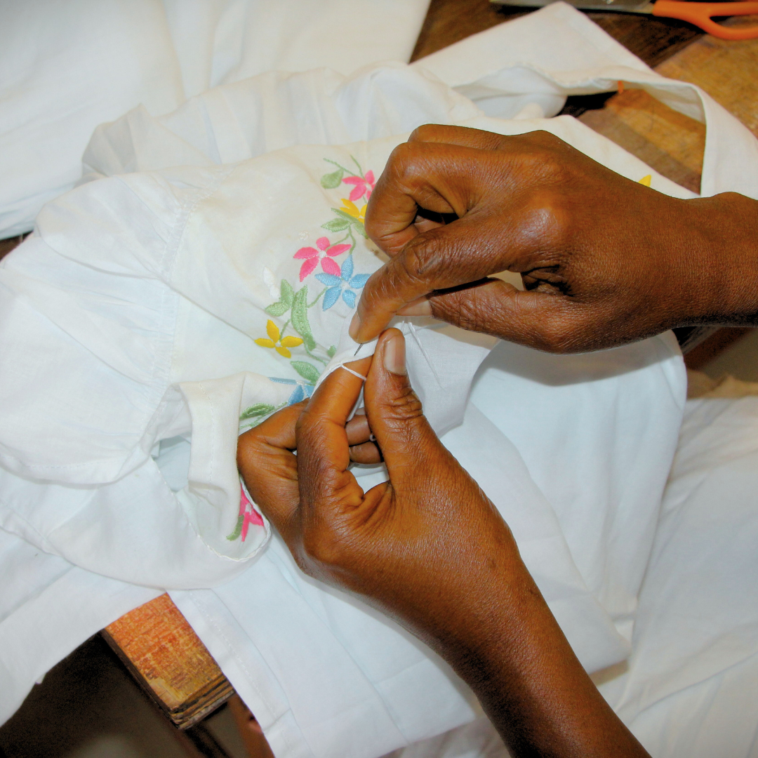 Little Girl Dress - Floral Cap Sleeve