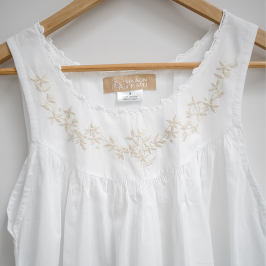 The Sarah Garland Nightgown - Ecru