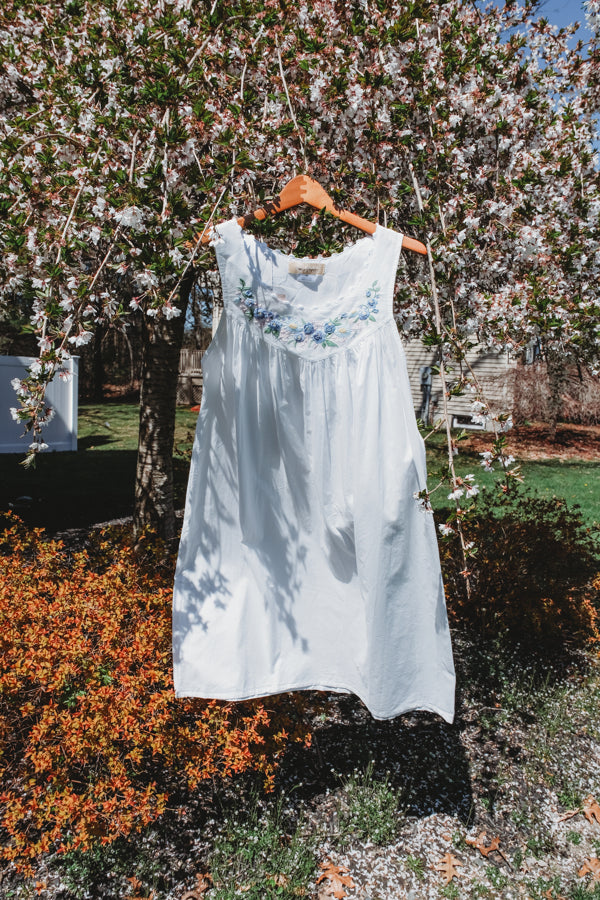 Rosebud Nightgown - Blue