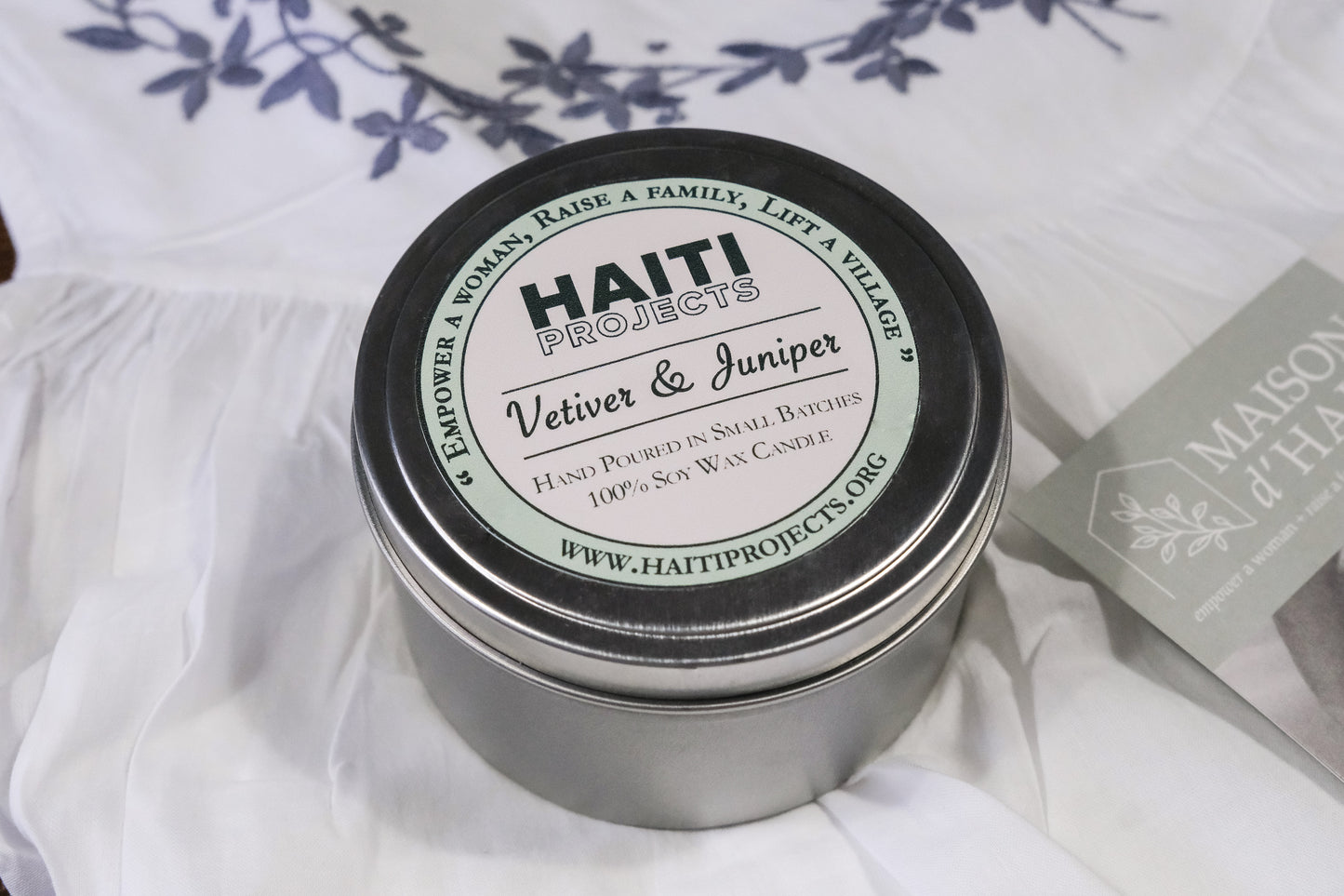 Haiti Projects Vetiver & Juniper Candle